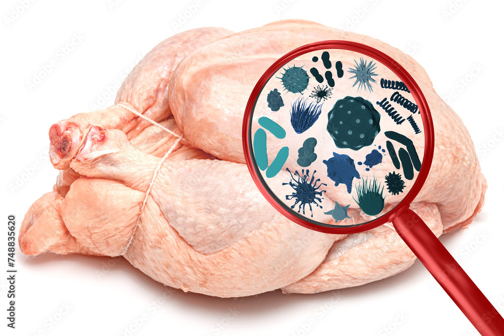 Germ Vision Magnifying lens with simulated germs, viruses, bacteria, food allergy ...