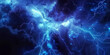© Lidok_L - And intricate network of intense, glowing blue electricity arcing through a pitch-black space, resembling a scientific illustration of plasma