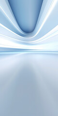Wall Mural - empty space inside futuristic room, showroom, spaceship, hall or studio in perspective. include ceil