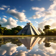 Maya pyramids, ai-generatet