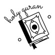 Get this glyph sticker of holy quran 