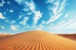 sand dunes against the sky in the desert