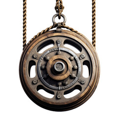 Pulley isolated on transparent background