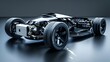 Futuristic Racing Car with Sleek Design and Shiny Finish