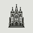Cathedrals and churches infographic vector.