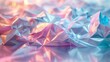 Crystalline landscape of pastel holographic facets