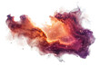 © Lumi - Vibrant Watercolor Nebula with Cosmic Colors on White Background