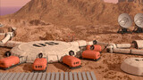 Fototapeta  - Mars Colony Base Camp