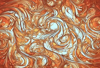 Abstract Swirling Marbled Art Pattern To further creative work