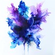 A dynamic burst of ink in water, capturing the motion and fluidity of the pigments
