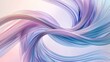 An abstract image presenting smooth waves intertwining in a soft dance of lavender, pink, and baby blue hues