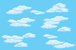 Cloud sky scene background vector simple cloud illustration template design