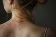 Intimate Portrait: Woman's Shoulder with Skin Reaction