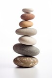 Fototapeta Desenie - a stack of rocks on a white background