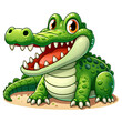 green crocodile cartoon