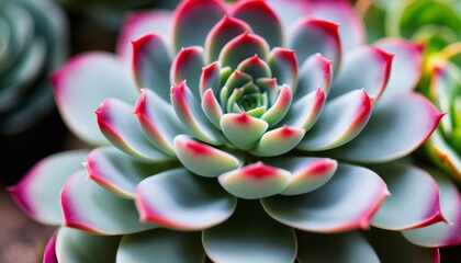 Poster -  Vibrant succulent bloom, a botanical beauty