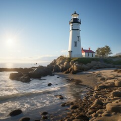 Lighthouse on the coast