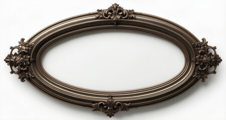 Wall Mural -  Elegant, ornate mirror frame, perfect for vintage decor