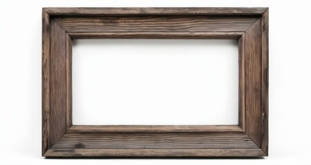 Canvas Print -  Vintage charm - A wooden frame waiting for your masterpiece