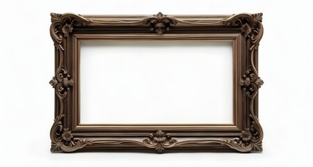 Canvas Print -  Elegant empty picture frame, ready for your masterpiece