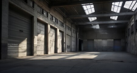 Canvas Print -  Abandoned warehouse, waiting for its next chapter