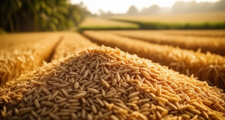 Poster -  Bountiful harvest in the golden fields