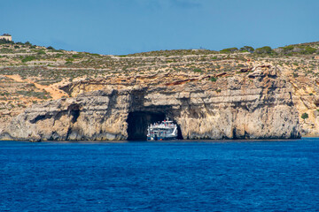 Wall Mural - Limestone Cliffs of Comino - Malta