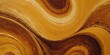 A swirling blend of rich gold, deep brown, and vibrant amber creates a mesmerizing abstract masterpiece that radiates warmth and opulence, beckoning the viewer to get lost in its fluid and wild beaut
