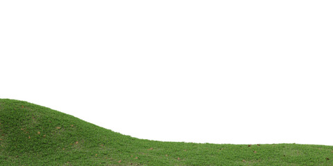 Wall Mural - Meadow hill on transparent background 3d rendering png