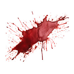 Wall Mural - Blood drops. Red splattered stains, splash, drip liquid spots vector illustration. Murder crime scene textures on white transparent background. Horror bloody scary collection of bloodstains.