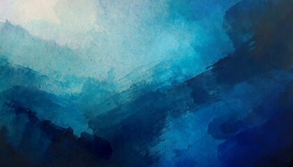 Wall Mural - Abstract watercolor paint background dark blue color grunge texture for background