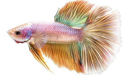 Wall Mural - Betta fish photo, transparent background, PNG file, AI Generated Image