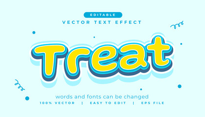 Wall Mural - creative treat font in text effect style