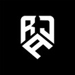 RAJ letter logo design on black background. RAJ creative initials letter logo concept. RAJ letter design.
