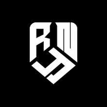 RYN Letter Logo Design On Black Background. RYN Creative Initials Letter Logo Concept. RYN Letter Design.
