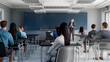 © FrankBoston - College classroom, 3D rendering