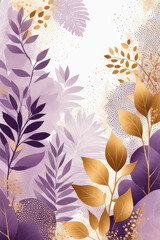 Wall Mural - Floral abstract background banner for decoration, print, wallpaper, textile, interior design.