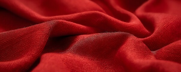 Red cloth or red fabric with visible texture