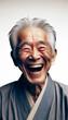 笑顔なアジア人の男性のおじいちゃん(爆笑・男・老人・爽やか・笑ってる・日本人) Smiling Asian male grandpa (lol, man, old man, refreshing, smiling, Japanese)