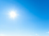Fototapeta Na sufit - blue sky with sun