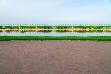 View Of Venus Garden And Pond Near Marly Palace In Lower Park Of Peterhof 