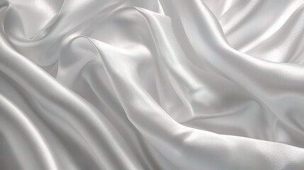 White gray satin texture that is white silver fabric silk background with beautiful soft blur pattern natural