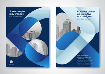 Canvas Print - Template vector design for Brochure, AnnualReport, Magazine, Poster, Corporate Presentation, Portfolio, Flyer, infographic, layout modern with color size A4, Front and back, Easy to use.