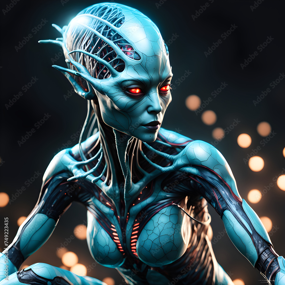 Imagine encountering a truly otherworldly being: a biological alien ...