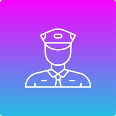 Wall Mural - Security Guard Icon