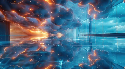 Poster - Convolutional neural network. Generative AI.