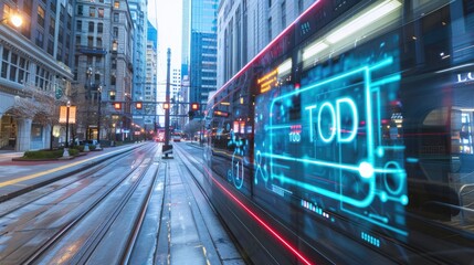 Naklejka na meble TOD transit oriented development