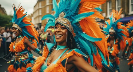 Canvas Print - woman in carnival costume