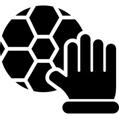 Poster - Hand Vector Glyph Icon