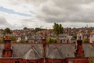 Sticker - Edinburgh City Roof Tops, Scotland